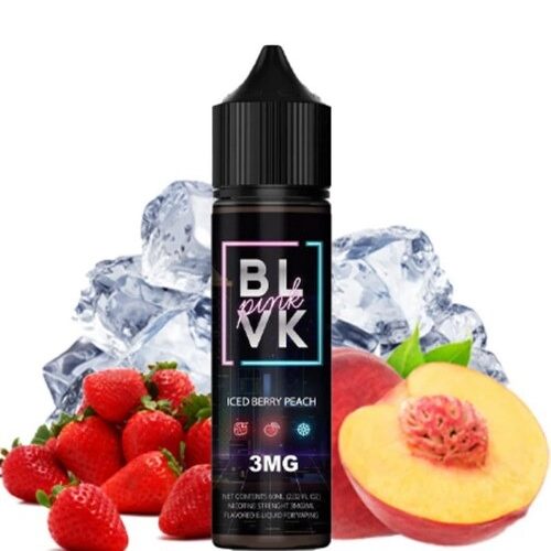 جویس توت فرنگی هلو یخ بی ال وی کی <br><span>Blvk Pink Iced Berry Peach 60ml</span>