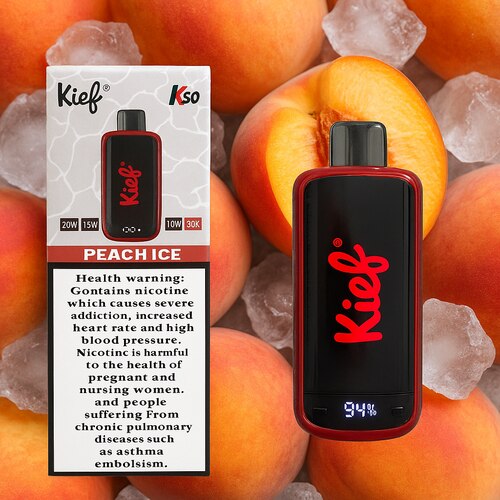 پاد یکبار مصرف هلو و یخ کی اف <br><span>Kief Peach Ice 30K Puffs</span>