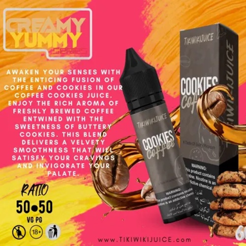 سالت کوکی قهوه تیکی ویکی <br><span>Tikiwiki Cookies Coffee Salt Nic</span>